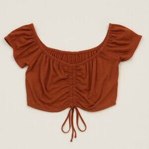 American Eagle Ruched Crop Top